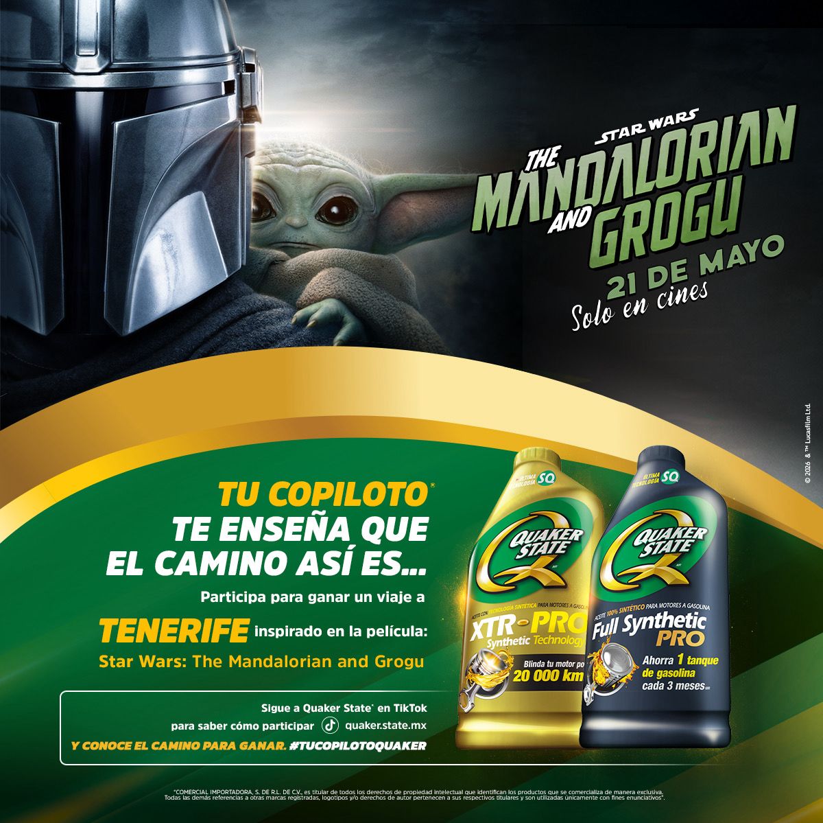 Quaker State y The Mandalorian and Grogu
